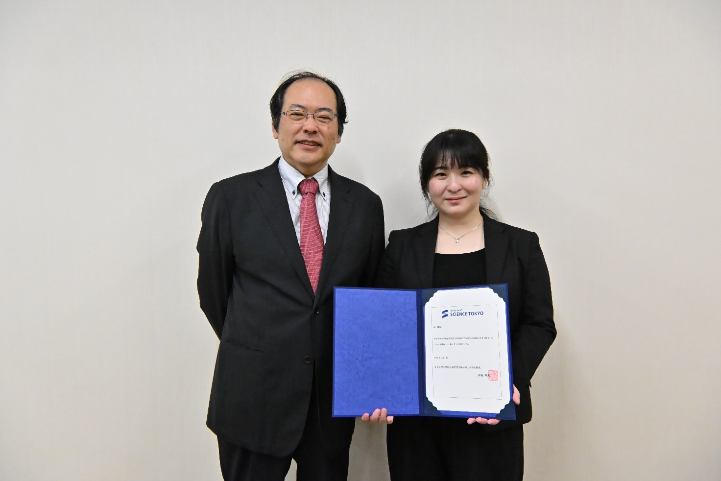 細谷所長と堀助教（右）